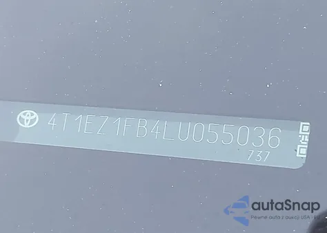 2020 Toyota Avalon Xse z USA, uszkodzony, nr VIN 4T1EZ1FB4LU055036